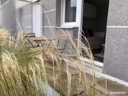 studio avec terrasse/logia cité des congrès