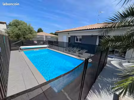 maison climatisée 4 ch.  piscine chauffée  calme  à 1 km du bassin – le teich