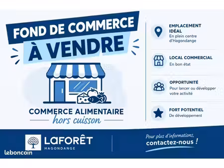 fonds de commerce poissonnerie hagondange