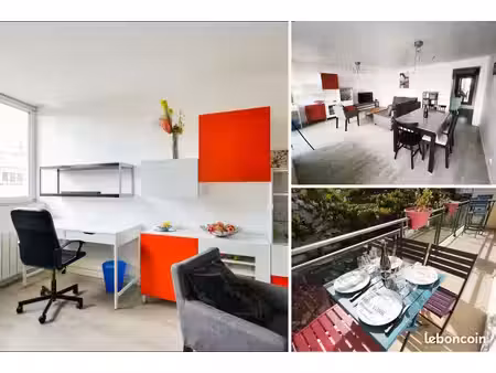 t3 meublé 83 m² – centre lorient – balcon – 900 – location ou colocation