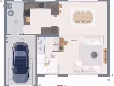 maison 6 pièces 125 m²