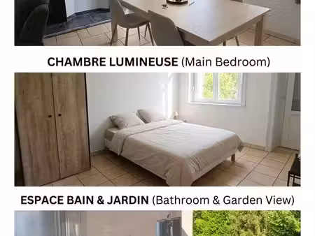 à louer — appartement chaleureux et lumineux avec cheminée décorative