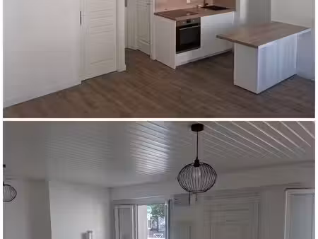 location petite maison de ville  t2  entièrement rénovée  centre ville  34m² +9m2 de sous-
