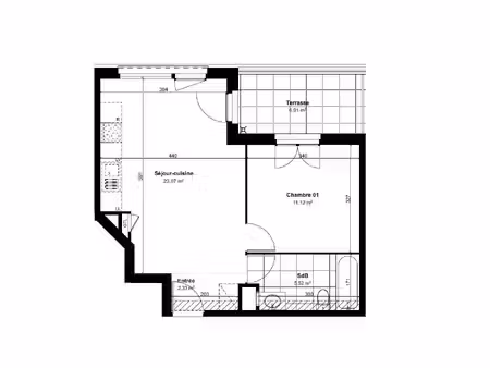 vente appartement 2 pièces