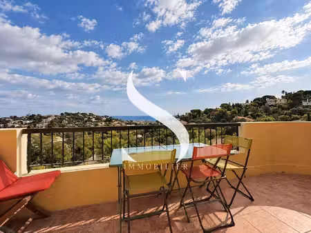 appartement 3 pièces vue mer piscine  terrasse et parking