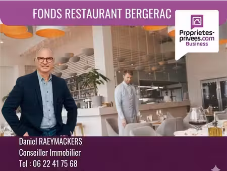 bergerac - restaurant 120 couverts avec terrasse