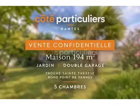 nantes/rond point de vannes -- maison de caractere -- 4 chambres -- un bureau -- triple re