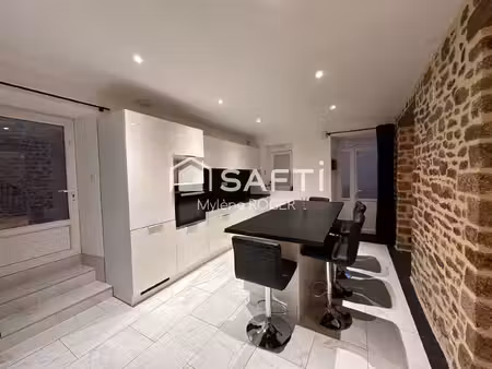 maison rénovée avec goût – 3 chambres et jardin