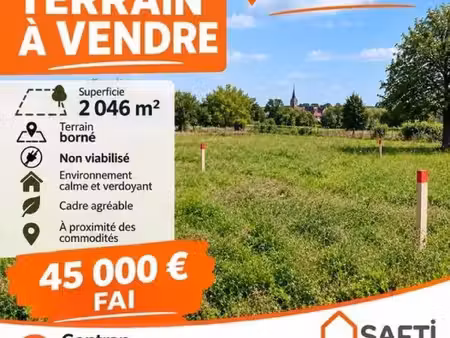 terrain a bâtir 2046m²
