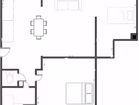 appartement 3 pièces refait à neuf  première occupation