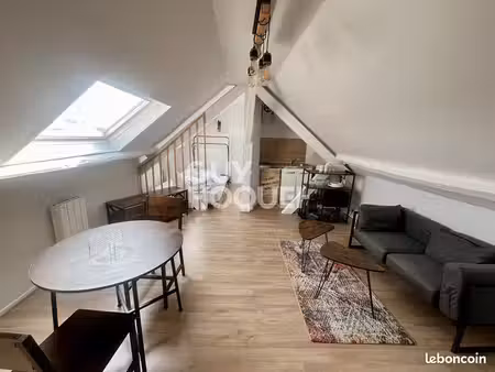 studio meublé à louer – centre-ville de calais – 20 m² habitables (28 m² au sol)
