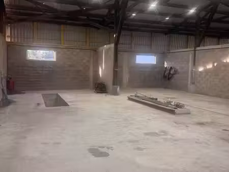 grand garage  avec parking 300 m²