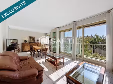 appartement 4 pièces traversant avec box
