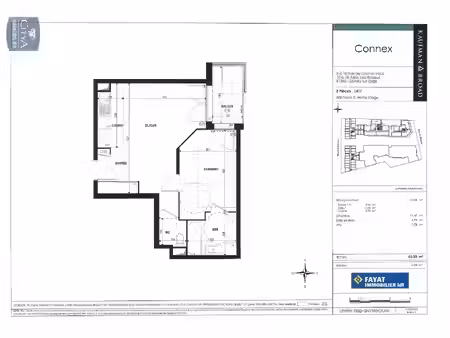 appartement à louer 2 pièces 43.55 m² - épinay-sur-orge (91) - 835€