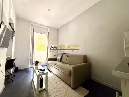 nice acropolis / coulée verte – studio vendu loué avec balco