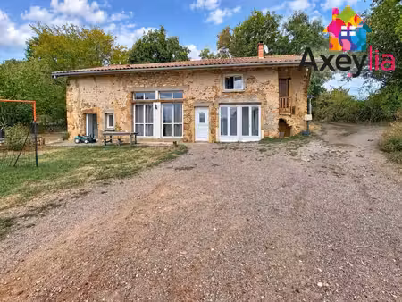 a vendre- saint-julien de jonzy- maison en pierres sur terrain d'environ 2600 m2