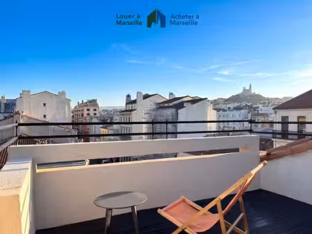 duplex meublé - terrasse vue nd de la garde