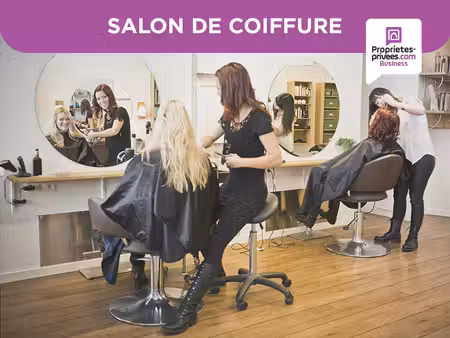 courbevoie - salon de coiffure mixte  place premium avec deux places parking