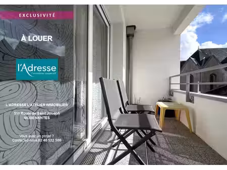 location appartement 3 pièces  63.23m²  nantes