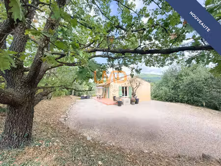 figanières – plain-pied  village à pied et vue panoramique