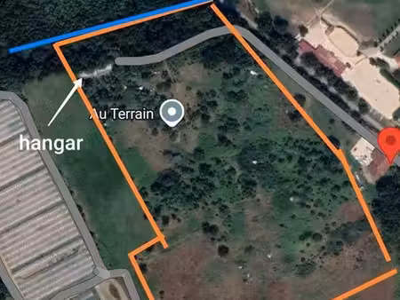 loue terrain 3ha puits rivière hangar