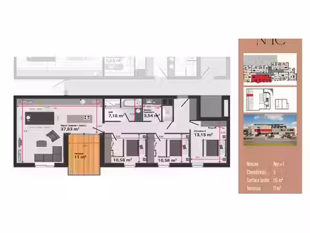 appartement à vendre à malmedy pour € 401.000 avec 3 chambres à coucher