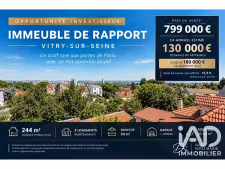 prestigieux immeuble de rapport en vente à vitry-sur-seine  france