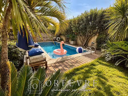 maison sussargues 3 pièce(s) 90 m2 piscine