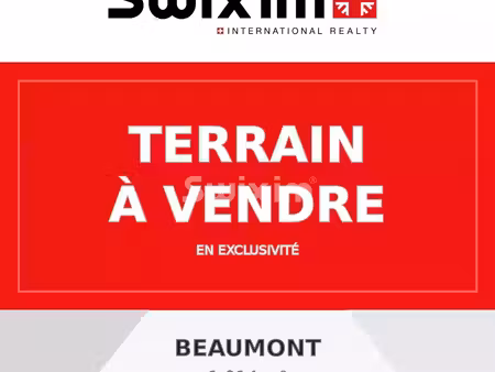 terrain de 1 014 m² sur les hauteurs de beaumont