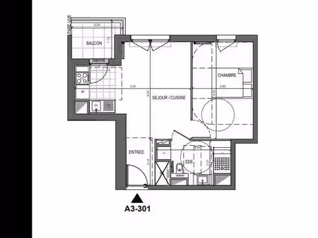 location appartement 2 pièces 41 m² à bois-colombes (92270)  1 250 €