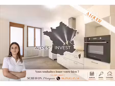 à louer - charmant t1 bis renove de 41 39 m2 / allevard cen