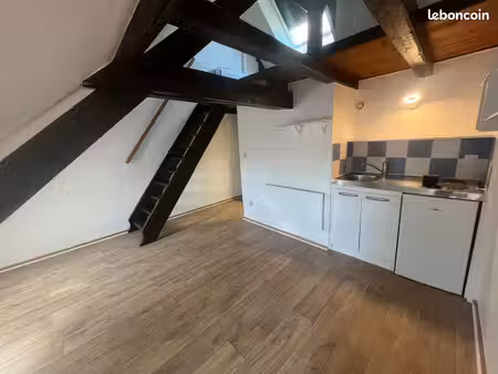 joli studio duplex mansarde  24 m 2 au sol  32 rue du faubourg de pierre strasbourg