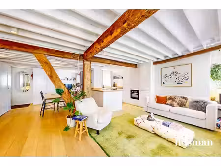 paris 20 ème - rue de tourtille - magnifique loft totalement rénové