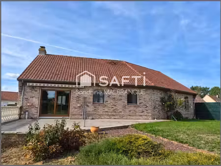 maison individuelle de plain-pied 125 m2 _4 chambres -sous sol complet