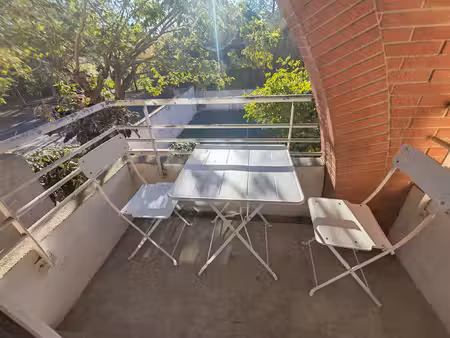 toulouse la fourguette - studio meublé 24 m2 avec balcon et