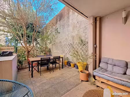 jean macé - t3 - 68 m² - rez-de-jardin - terrasse 35 m²