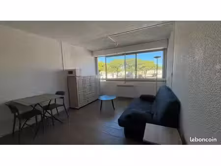 studio meublé 28m² - résidence sécurisée les régates - gruissan