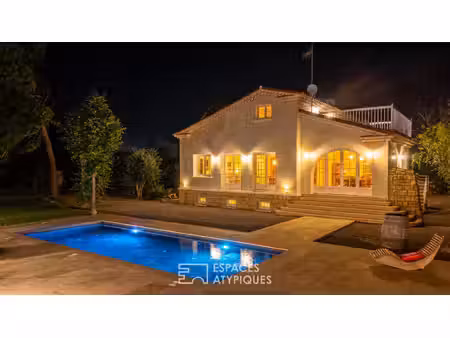 maison de maître réinventée avec piscine chauffée