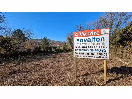terrain à bâtir 440 m2 emplacement recherché à orcet (excl