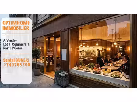 vente commerce paris 20eme arrondissement 75020 51m²