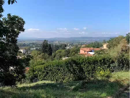 terrain à bâtir avec vue exceptionnelle plein sud sur la commune de trévoux