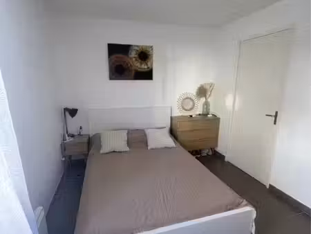 t2 35 m2 meublé + terrasse 15m2 + garage fermé martigues