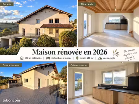 maison clé en main refaite à neuf par professionnels sur plans d’architecte  jamais habité