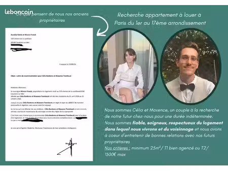 recherche appartement paris - t1/t2