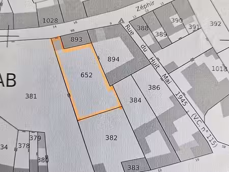 terrain 578 m² avesnes le comte