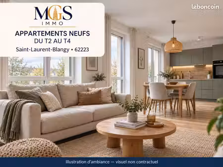 appartements neufs du t2 au t4 avec terrasse ou balcon – saint-laurent-blangy