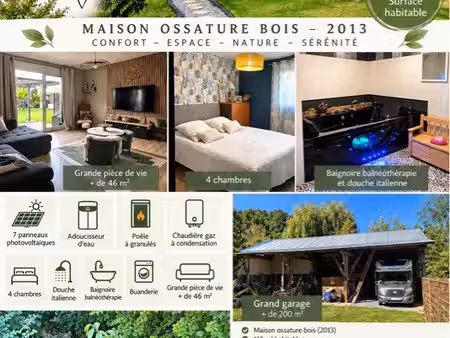 maison ossature bois consommation réduites