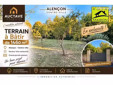 terrain 1460 m² alencon