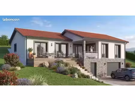 maison 110 m²habitables + 50 m² garage sur terrain 1069 m² à chanonat (63)