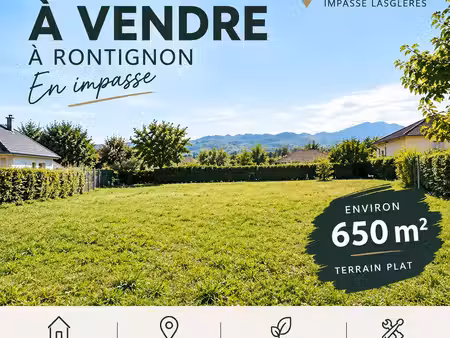 terrain à bâtir de 650 m² – rontignon – calme fond d'impasse